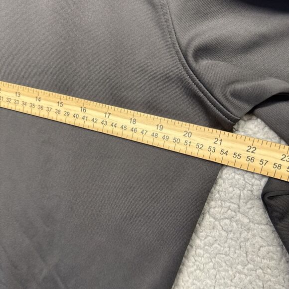 Men’s Under Armour Hooded Sweatshirt-Loose Fit Large Coldgear Gray/Red - Picture 6 of 8